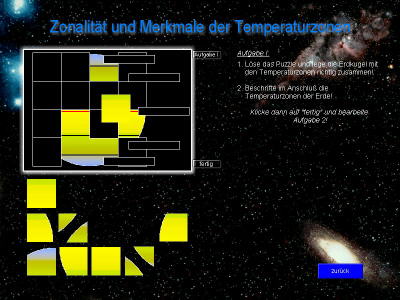 Beleuchtungs- und Temperaturzonen der Erde