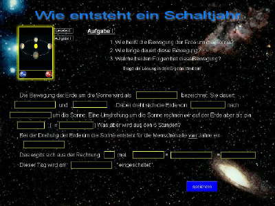 Die Bewegungen der Erde - Jahreszeiten