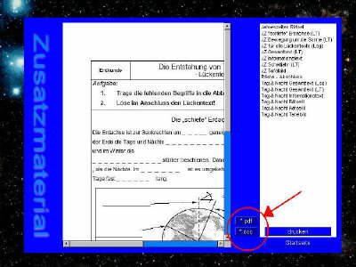Die Bewegungen der Erde - Zusatzmaterial
